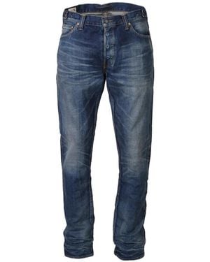 Mastercraft Union Vaqueros Con Efecto Desgastado - Azul