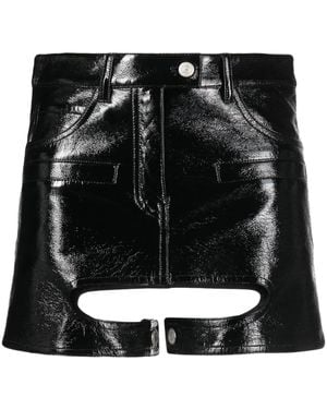 Courreges Minigonna Chaps - Nero