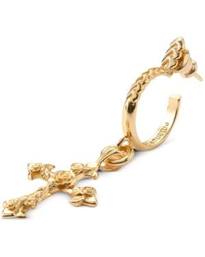Emanuele Bicocchi Rose Cross Earring - Metallic