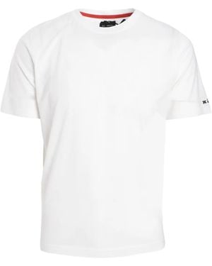 Kiton T-Shirt mit Logo-Stickerei - Weiß