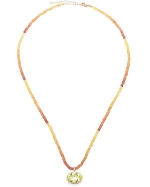 JIA JIA 14Kt Arizona Citrine And Sapphire Necklace - Natural
