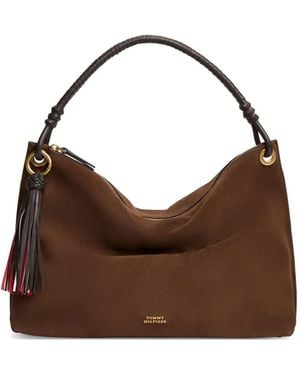 Tommy Hilfiger Tassel-Detail Shoulder Bag - Brown