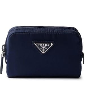 Prada Micro Re-Nylon Necessaire - Blue