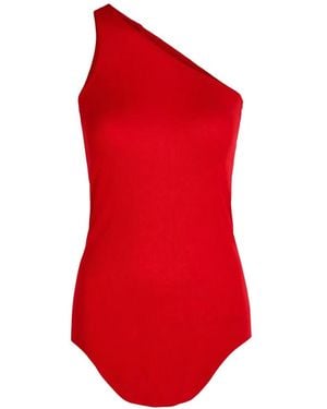 Rick Owens One-Shoulder Top - Red