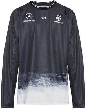 Y-3 X Mercedes Petronas Formula 1 Team Mechanics T-Shirt - Blue