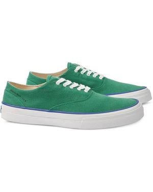 Fortela Print Lace-Up Trainers - Green