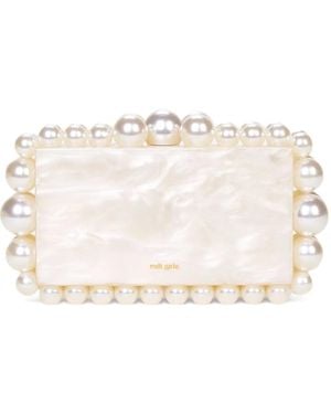 Cult Gaia Eos Box Clutch Bag - Natural