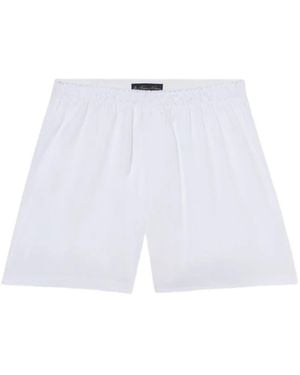 Brooks Brothers Cotton Boxer Shorts - White