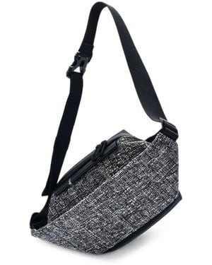 Côte&Ciel Isarau S Tweed Messenger Bag - Black