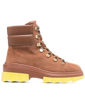 Stuart Weitzman Noho Hiker レースアップブーツ - ブラウン