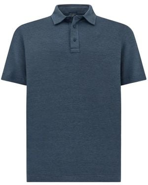 Paul & Shark X-Soft Interlock-Cotton Polo Shirt - Blue
