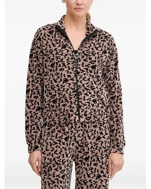 EA7 Gemusterter Jogginganzug - Natur