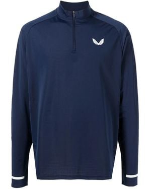 Castore Sudadera con logo estampado - Azul