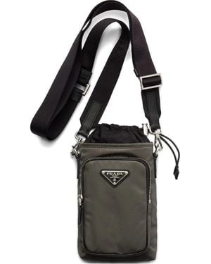 Prada Smartphone-Hülle Mit Kordelzug - Schwarz