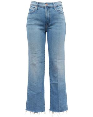 Mother Flared Gerafelde Jeans - Blauw