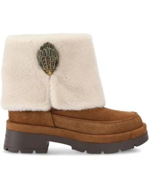 Kurt Geiger Blighty Cosy Ankle Boots - Natural