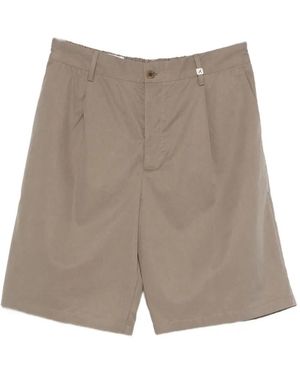 Myths Pleated-Detail Shorts - Grey