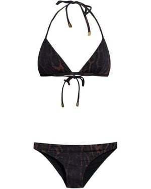 Tom Ford Bikini Mit Leoparden-Print - Schwarz