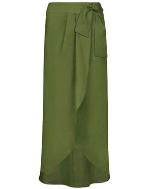 Johanna Ortiz Safari Midi Skirt - Green