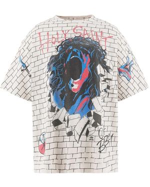 SAINT Mxxxxxx Graphic-Print T-Shirt - White