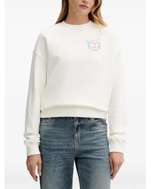 MC2 Saint Barth Detail-Embroidered Sweatshirt - White