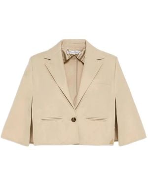 Max Mara Mxaaccento Cape - Natural