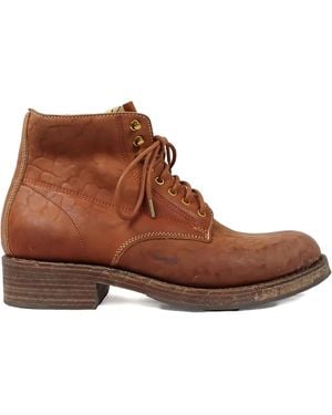 Visvim Lace-Up Leather Boots - Brown