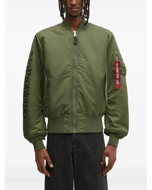 No Problemo Chaqueta bómber con cierre de cremallera - Verde