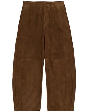Bimba Y Lola Suede Trousers - Brown