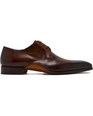 Magnanni Leather Oxford Shoes - Brown