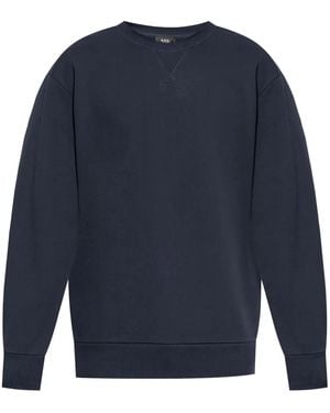スウェット・トレーナー A.P.C. BLACK STRETCH COTTON OVERSIZE SWEATSHIRT A.P.C. アーペーセー トレーナー アイテム スウェットシャツ