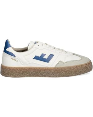 Flamingos Burela Logo-Detail Leather Trainers - White