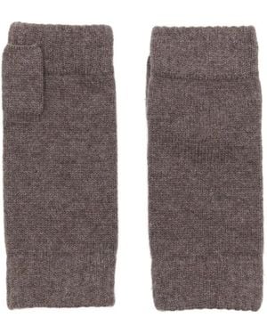 N.Peal Cashmere Cashmere Fingerless Gloves - Grey