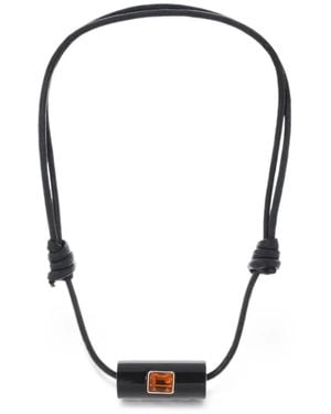 Dezso by Sara Beltran Citrine Pendant Necklace - Blue