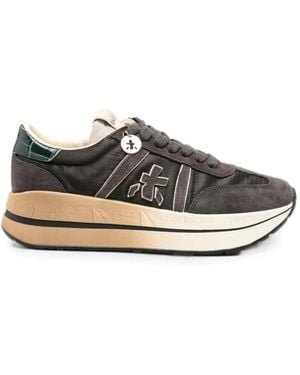 Premiata Bethcoin Logo-Patch Sneakers - White