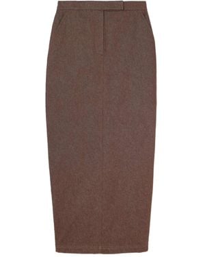 Max Mara Midirock mit Taschen - Braun