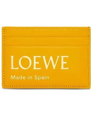 Loewe Logo-Detail Card Holder - Yellow