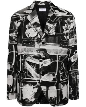 Off-White c/o Virgil Abloh X-Ray Print Blazer - Black