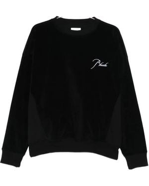 Rhude Logo-embroidery sweatshirt - Schwarz