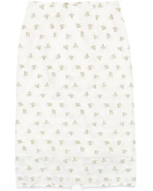 Cecilie Bahnsen Allegra Midi Skirt - White