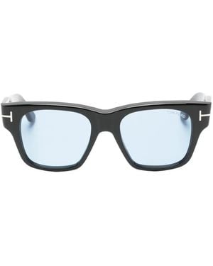 Tom Ford Sonnenbrille Mit Eckigem Gestell - Schwarz