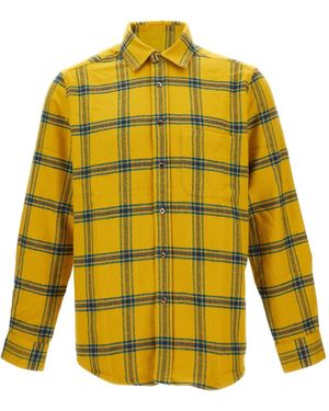 Portuguese Flannel Geruit Overhemd - Geel