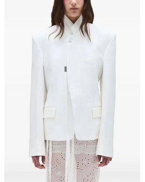 Ann Demeulemeester Single-breasted Blazer - ホワイト