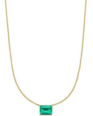 VEYNOU 14Kt Recycelte Eden Gelbgoldhalskette Mit Smaragd - Mettallic