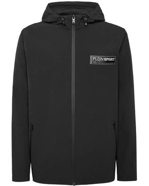Philipp Plein K-Way Hooded Jacket - Black