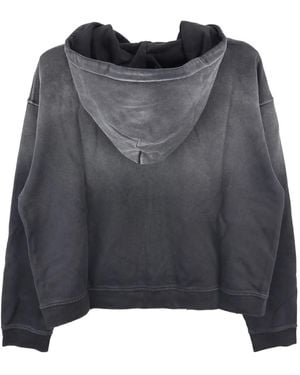 NO/FAITH STUDIOS Hoodie Met Vervaagd Effect En Rits - Grijs