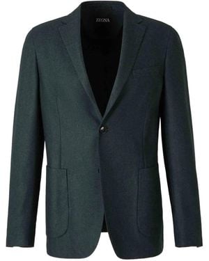 ZEGNA Single-breasted Suit Jacket - ブラック