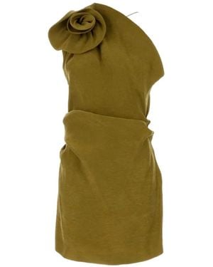 Magda Butrym Flower-Detail Mini Dress - Green