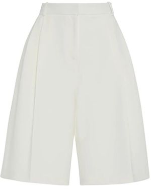 Rosetta Getty Shorts Con Pieghe - Bianco