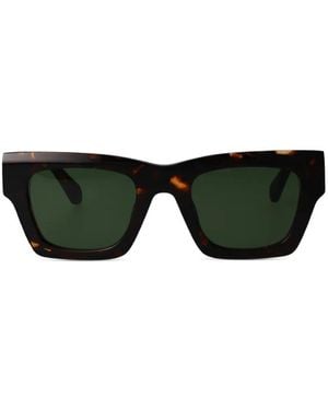 Off-White c/o Virgil Abloh Davie Tortoiseshell-Effect Sunglasses - Black